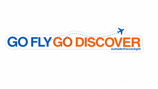 Go Fly, Go Discover Sticker