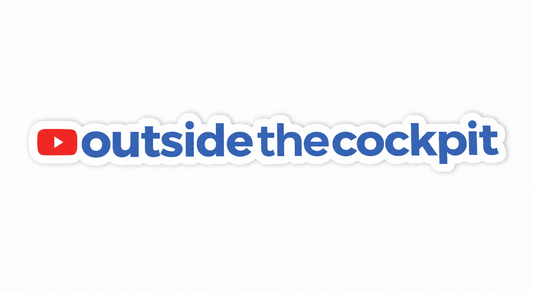 Outside the Cockpit Youtube Logo Sticker